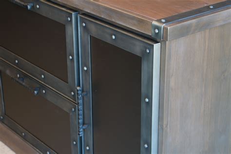 steel and wood cabinet|metal cabinets for living room.